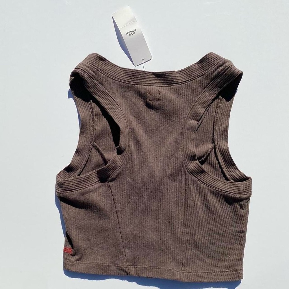 BDG Urban Outfitters Brown Vest Top Women's Medium Boho Cottage 70s Western Y2K - Picture 3 of 4